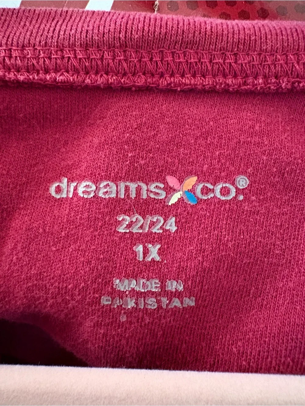 Dreams & Co Lounge Dress Burgundy 1X